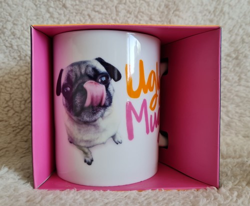Ugly mug pug - mug, white