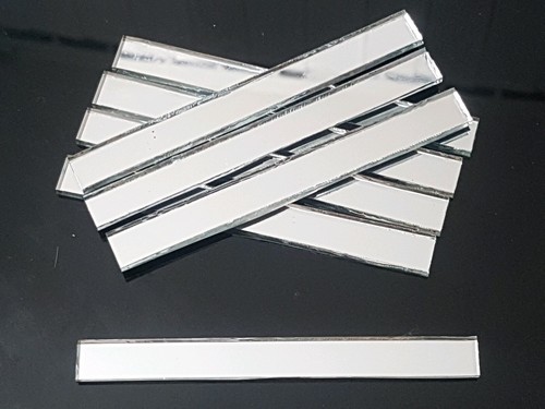 Pieces silver glass mirror - 10,