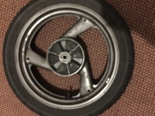 Rear wheel from ‘01 Yamaha diversion 600 with 160/60/18 metzler roadtec  tyre !!