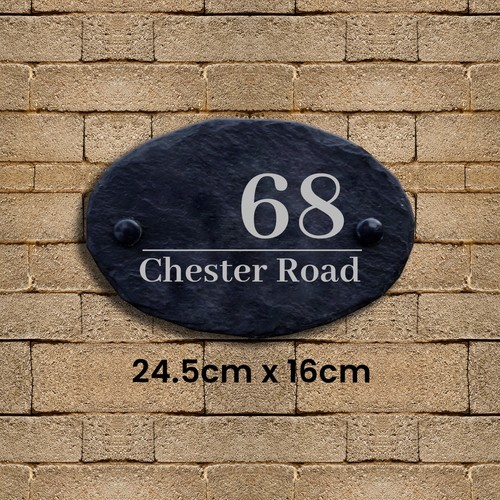 Personalised natural slate - natural,