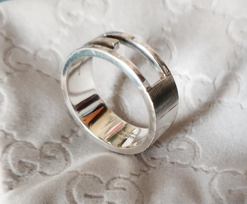 Gucci unisex silver ring size - gucci,