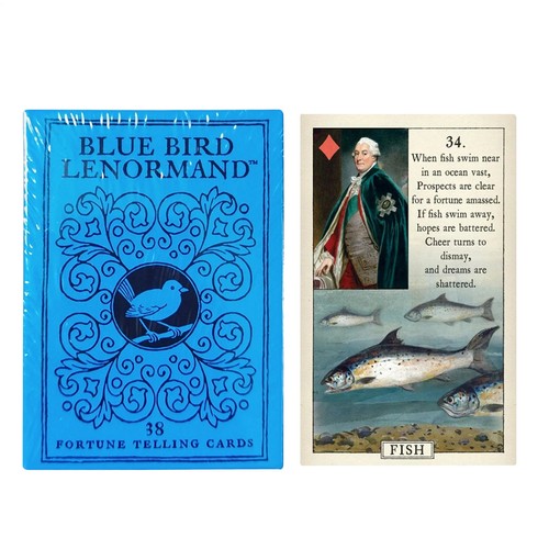 Blue bird lenormand - blue,