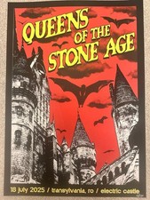 Official Queens of The Stone Age Poster Transylvania 18/6/25 Mint Condition Rare