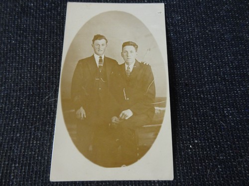 Social history postcard boys - postcard,