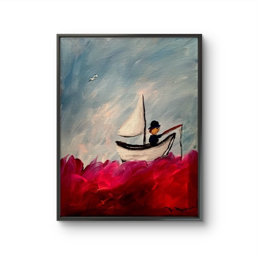 Mary myers original - myers, sailboat