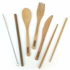 Bamboo Utensils Travel Set