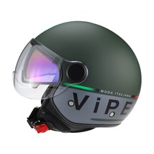 Viper RSV19 Open Face Jet Retro MOD Scooter Motorcycle Motorbike Helmet DVS ECE