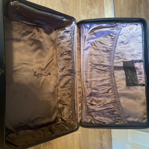 Vintage antler suitcase with - vintage,