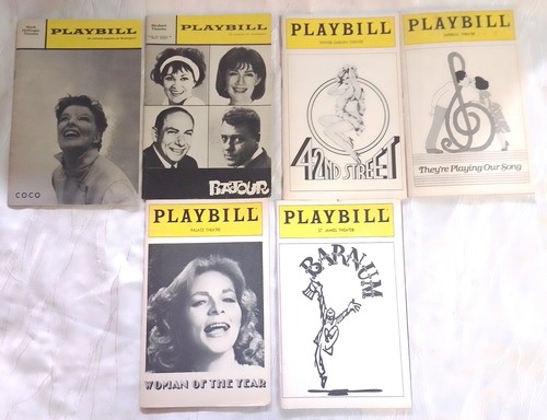 Vintage theatre playbills - vintage, lot