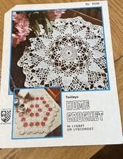 Vintage Twilley's Table Mat Crochet Pattern Leaflet 6016 Lysbet or Lyscordet