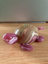 Vinci Murano Art Glass Turtle Swirl design 14cm long