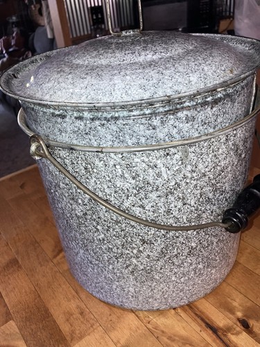 Vintage gray enamelware - vintage,