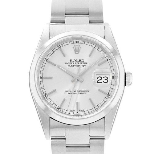 Rolex datejust 16200 silver - rolex, 36