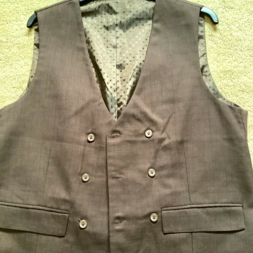 Men brown double - brown, double-breasted
