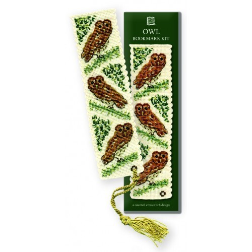 Owl bookmark cross stitch - cross,