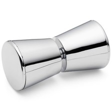 Pack of 2 x Shower Door Handle/Knob Chrome Plated (4 halves for 2 door) L063