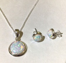 Sterling Silver round Opal