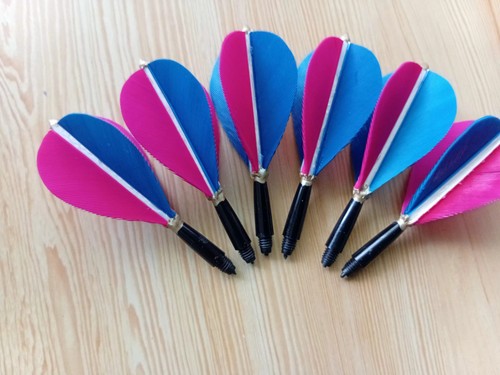 Real feather dart flights - real,