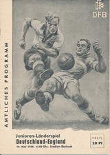 WEST GERMANY v England (Junior International @ Bochum) 1959