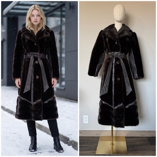 Vtg faux fur coat - 70’s,