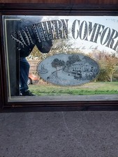 ORIGINAL SOUTHERN COMFORT FRAMED PUB MIRROR  94cm X 68cm Large