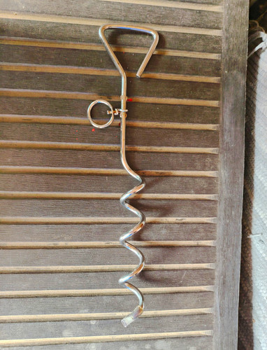Spiral ground anchor dog - ground,