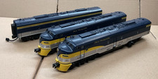 MTH O GAUGE DIESEL LOCOMOTIVES SET E8 ABA 3 CAR UNIT CHESAPEAKE & OHIO SOUND!