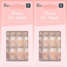 PRESS ON NAILS 2 x 12Pc Set