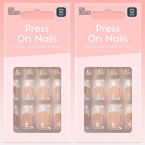 Press nails 12pc set - on, 2