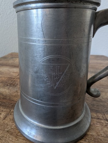 Pewter tankard beer stein - pewter,