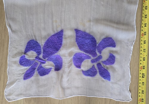 Scouting white chiffon scarf - -,