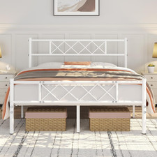 4Ft6 Double Bed, Metal