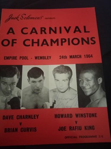 Vintage boxing signed howard - boxing,