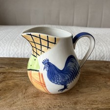 Rustic Farmhouse Ceramic Rooster Chicken Jug Kitchen Decor Ideal Vase