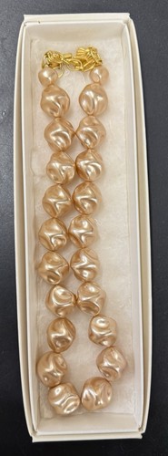 Vintage baroque pearl necklace - vintage,