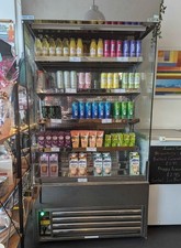 Frost Tech Commercial Fridge  Catering  Open Fronted Drinks Display  Cabinet