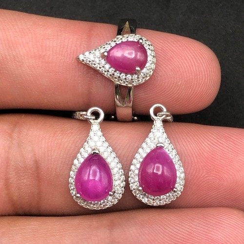 Ruby afghanistan earrings - ruby,