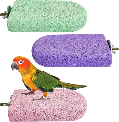 Pcs bird perches calcium - 3,