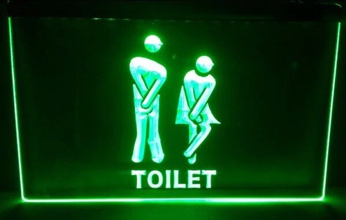 Funny toilet entrance - toilet,