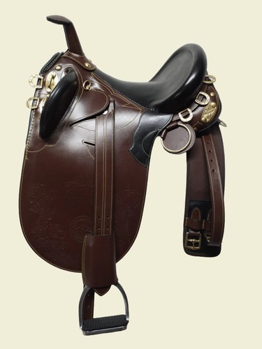 Leather horse tack saddle - horse, with