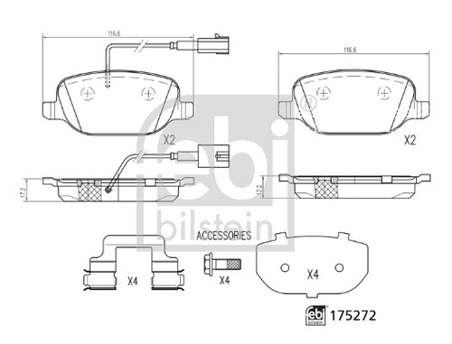 New brake pad - disc,