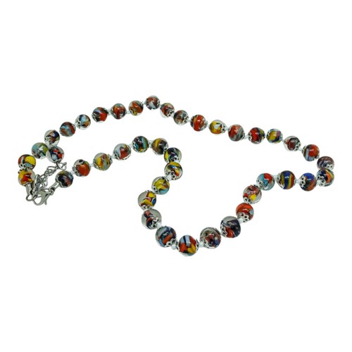Murano glass necklace multi - glass,