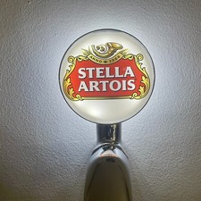 Brand New Stella Beer Badge! Stella Beer Lens! Stella Pump Badge! Frog Eye Lens