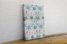William Morris Daisies Daisy Flowers Pattern Canvas Wall Art Picture Print