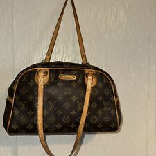 Louis Vuitton Montorgueil Shoulder Bag PM Brown Canvas