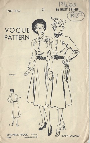 1940s vintage vogue sewing - 1940s,