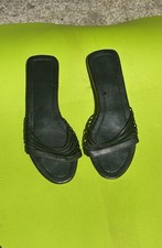 Vintage Black leather sandals