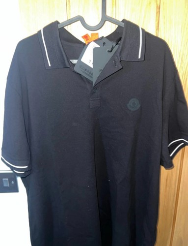 Moncler men logo patch polo - moncler,