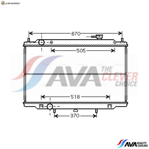 Radiator engine cooling dn2302 - engine,