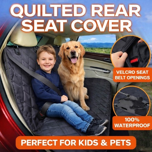 Rear back seat cover - seat, quilted